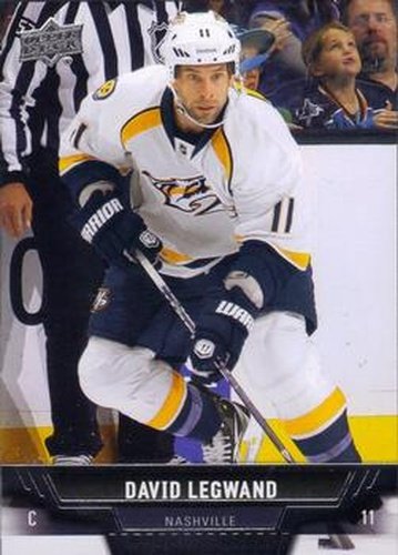 #107 David Legwand - Nashville Predators - 2013-14 Upper Deck Hockey