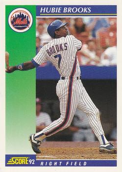 #107 Hubie Brooks - New York Mets - 1992 Score Baseball