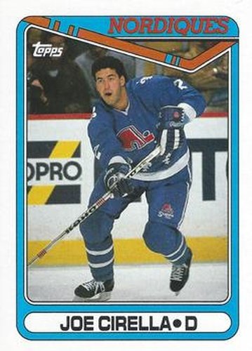 #107 Joe Cirella - Quebec Nordiques - 1990-91 Topps Hockey