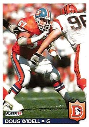 #107 Doug Widell - Denver Broncos - 1992 Fleer Football