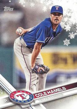 #HMW107 Cole HamelsÊSP - Texas Rangers - 2017 Topps Holiday Baseball