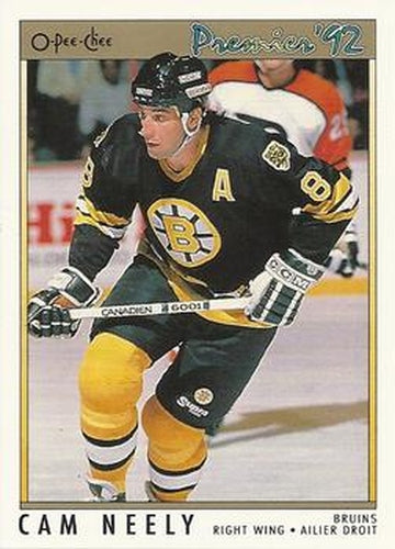 #107 Cam Neely - Boston Bruins - 1991-92 O-Pee-Chee Premier Hockey