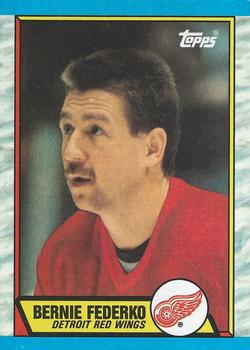 #107 Bernie Federko - Detroit Red Wings - 1989-90 Topps Hockey