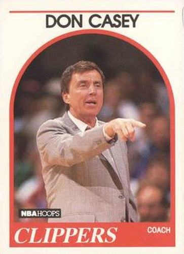 #107 Don Casey - Los Angeles Clippers - 1989-90 Hoops Basketball