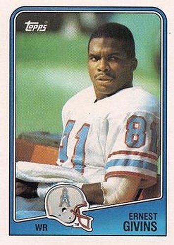 #107 Ernest Givins - Houston Oilers - 1988 Topps Football