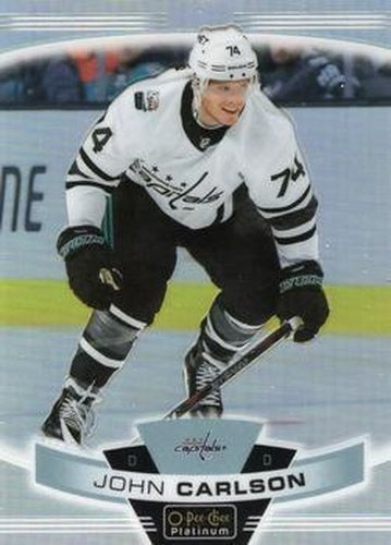 #107b John Carlson - Washington Capitals - 2019-20 O-Pee-Chee Platinum Hockey