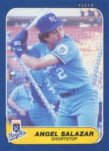 #U-100 Angel Salazar - Kansas City Royals - 1986 Fleer Update Baseball