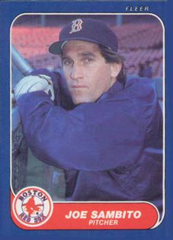 #U-101 Joe Sambito - Boston Red Sox - 1986 Fleer Update Baseball