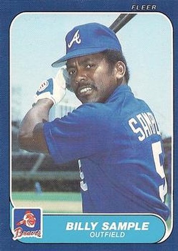 #U-102 Billy Sample - Atlanta Braves - 1986 Fleer Update Baseball