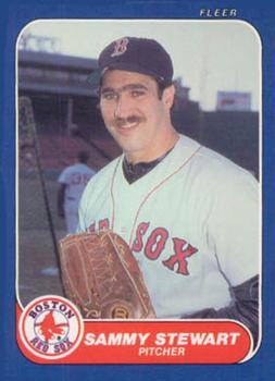 #U-107 Sammy Stewart - Boston Red Sox - 1986 Fleer Update Baseball