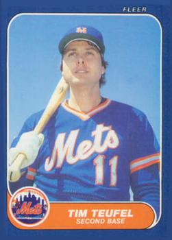 #U-110 Tim Teufel - New York Mets - 1986 Fleer Update Baseball