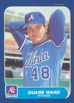 #U-125 Duane Ward - Atlanta Braves - 1986 Fleer Update Baseball