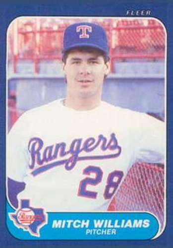#U-127 Mitch Williams - Texas Rangers - 1986 Fleer Update Baseball