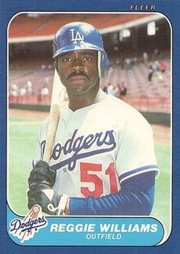#U-128 Reggie Williams - Los Angeles Dodgers - 1986 Fleer Update Baseball