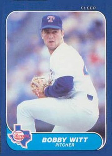 #U-129 Bobby Witt - Texas Rangers - 1986 Fleer Update Baseball