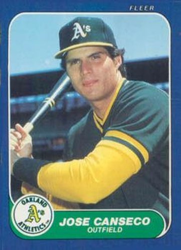 #U-20 Jose Canseco - Oakland Athletics - 1986 Fleer Update Baseball