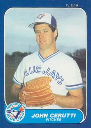#U-24 John Cerutti - Toronto Blue Jays - 1986 Fleer Update Baseball