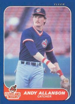 #U-2 Andy Allanson - Cleveland Indians - 1986 Fleer Update Baseball
