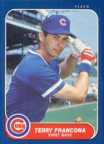 #U-43 Terry Francona - Chicago Cubs - 1986 Fleer Update Baseball