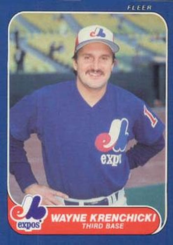 #U-60 Wayne Krenchicki - Montreal Expos - 1986 Fleer Update Baseball