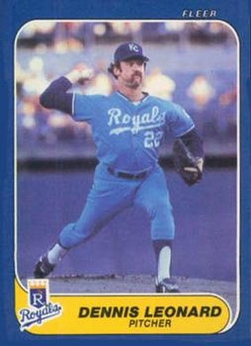 #U-67 Dennis Leonard - Kansas City Royals - 1986 Fleer Update Baseball