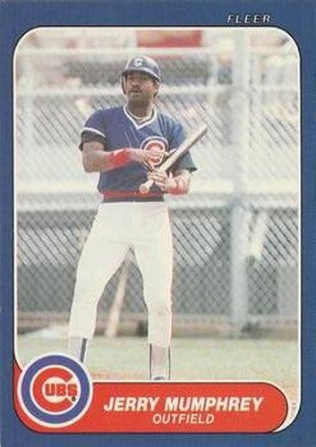 #U-79 Jerry Mumphrey - Chicago Cubs - 1986 Fleer Update Baseball