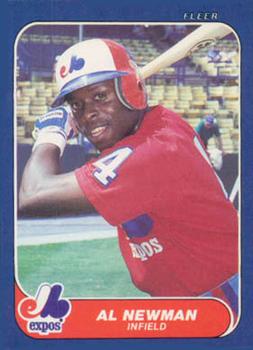 #U-80 Al Newman - Montreal Expos - 1986 Fleer Update Baseball