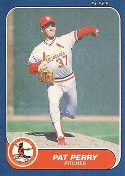 #U-89 Pat Perry - St. Louis Cardinals - 1986 Fleer Update Baseball