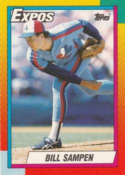 #108T Bill Sampen - Montreal Expos - 1990 Topps Traded Baseball