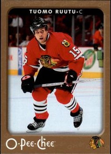 #108 Tuomo Ruutu - Chicago Blackhawks - 2006-07 O-Pee-Chee Hockey