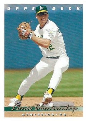 #108 Lance Blankenship - Oakland Athletics - 1993 Upper Deck Baseball