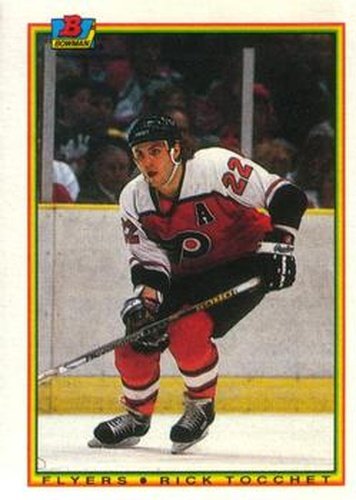 #108 Rick Tocchet - Philadelphia Flyers - 1990-91 Bowman Hockey