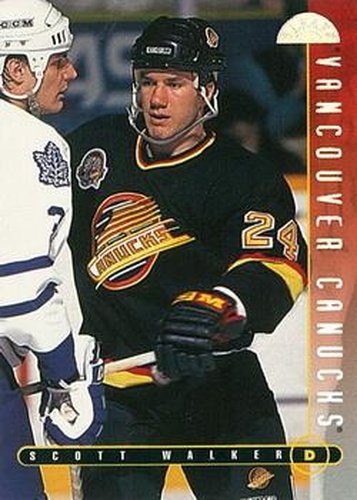 #108 Scott Walker - Vancouver Canucks - 1995-96 Leaf Hockey
