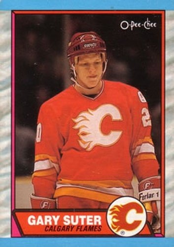 #108 Gary Suter - Calgary Flames - 1989-90 O-Pee-Chee Hockey