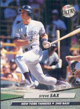 #108 Steve Sax - New York Yankees - 1992 Ultra Baseball
