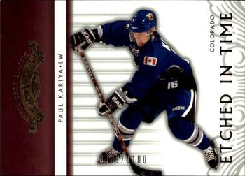 #108 Paul Kariya - Colorado Avalanche - 2003-04 Upper Deck Classic Portraits Hockey
