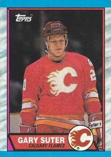#108 Gary Suter - Calgary Flames - 1989-90 Topps Hockey