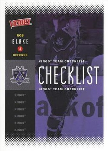 #108 Rob Blake - Los Angeles Kings - 2000-01 Upper Deck Victory Hockey