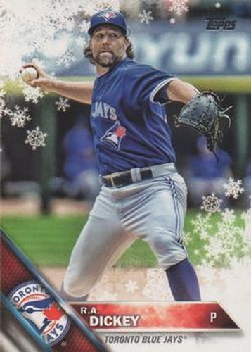 #HMW108 R.A. Dickey - Toronto Blue Jays - 2016 Topps Holiday Baseball