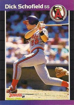 #108 Dick Schofield - California Angels - 1989 Donruss Baseball