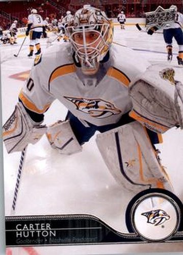 #108 Carter Hutton - Nashville Predators - 2014-15 Upper Deck Hockey
