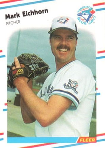 #108 Mark Eichhorn - Toronto Blue Jays - 1988 Fleer Baseball