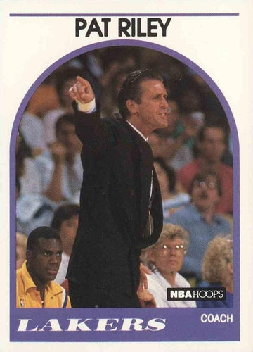 #108 Pat Riley - Los Angeles Lakers - 1989-90 Hoops Basketball