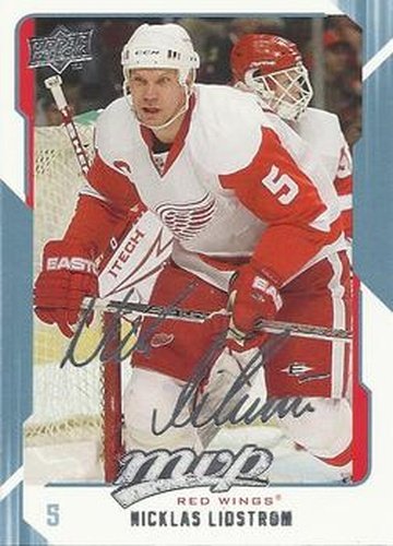 #108 Nicklas Lidstrom - Detroit Red Wings - 2008-09 Upper Deck MVP Hockey