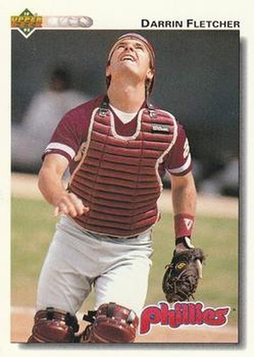 #108 Darrin Fletcher - Philadelphia Phillies - 1992 Upper Deck Baseball