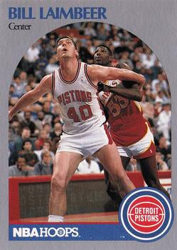 #108 Bill Laimbeer - Detroit Pistons - 1990-91 Hoops Basketball