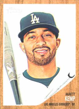 #108 Matt Kemp - Los Angeles Dodgers - 2011 Topps Heritage Baseball