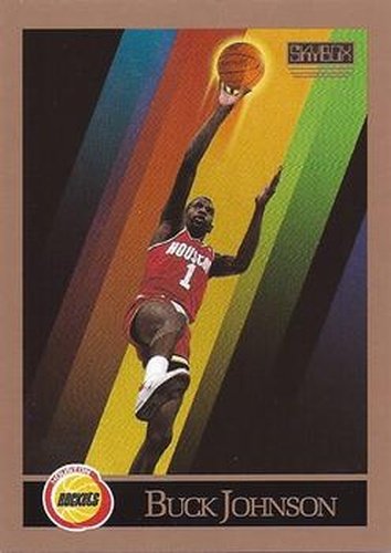 #108 Buck Johnson - Houston Rockets - 1990-91 SkyBox Basketball