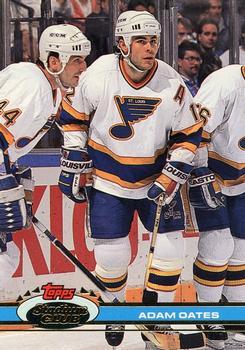 #108 Adam Oates - St. Louis Blues - 1991-92 Stadium Club Hockey