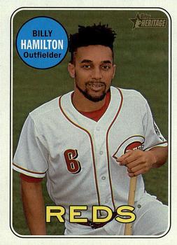 #108 Billy Hamilton - Cincinnati Reds - 2018 Topps Heritage Baseball